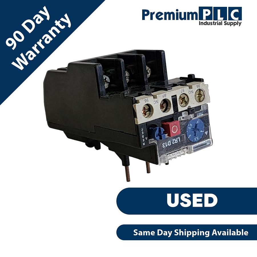 Used TELEMECANIQUE LR2-D1308 THERMAL OVERLOAD RELAY 2.5-4 LR2D1308