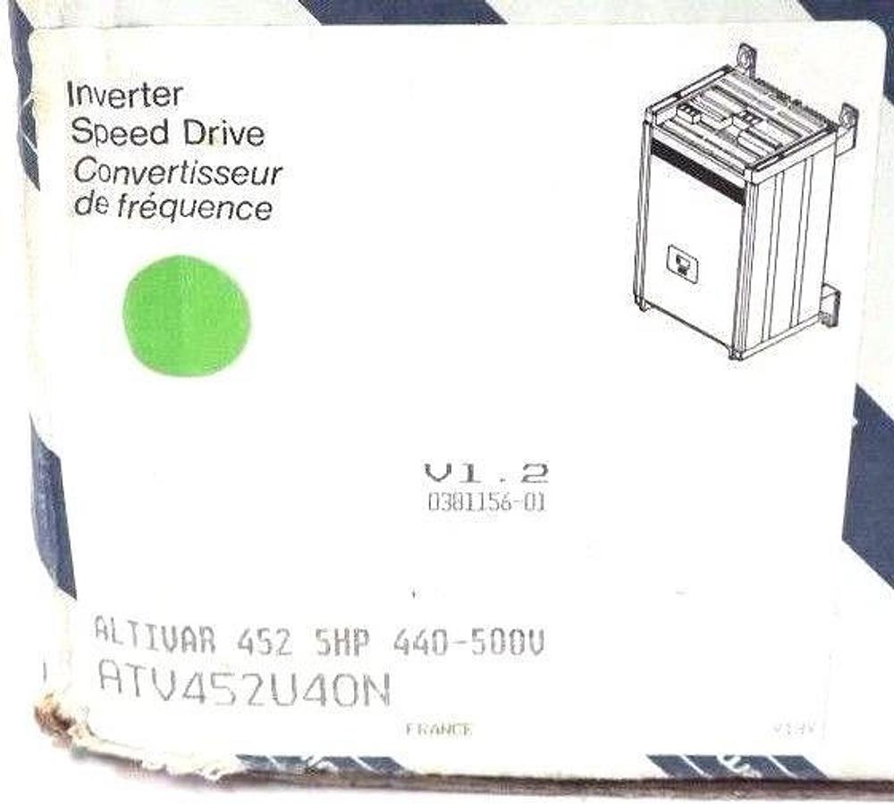 NIB TELEMECANIQUE ATV452U40N ALTIVAR 5 DRIVE INVERTER SERIE 45 2 5HP 460V 11A