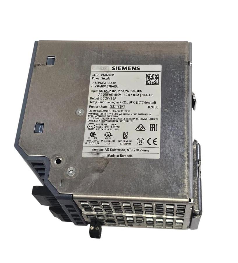 Used SIEMENS 6EP1333-3BA10 STABILIZED POWER SUPPLY SITOP PSU200M 6EP13333BA10