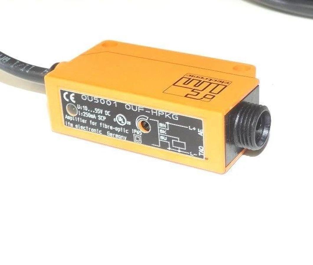 Used IFM EFFECTOR OU5001 FIBER OPTIC AMPLIFER OUF-HPKG