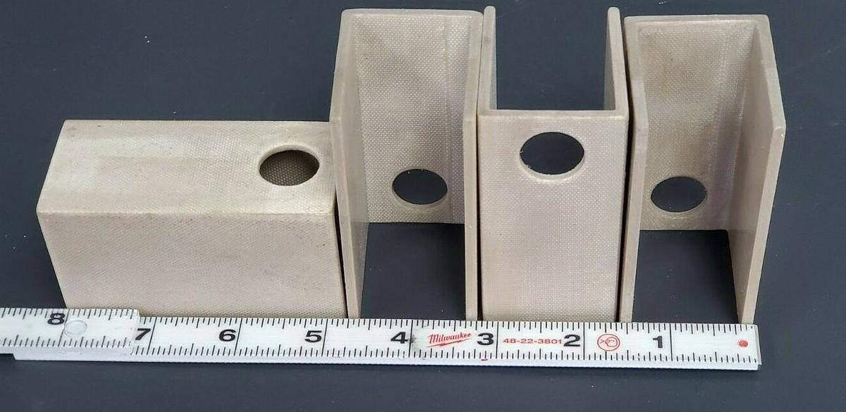 Used LOT OF 4 NEW WESTINGHOUSE 366C147-H05 PUMP INSULATING CHANNELS 366C147-Y05