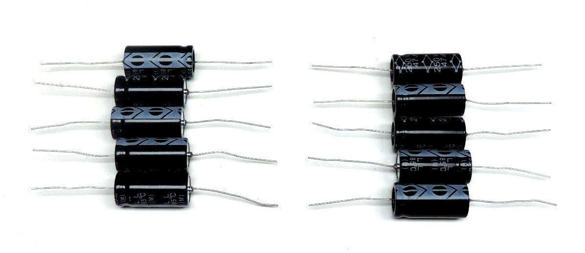 Used BOX OF 10 NEW MCHC470M2EB ALUMINUM ELECTROLYTIC CAPACITORS