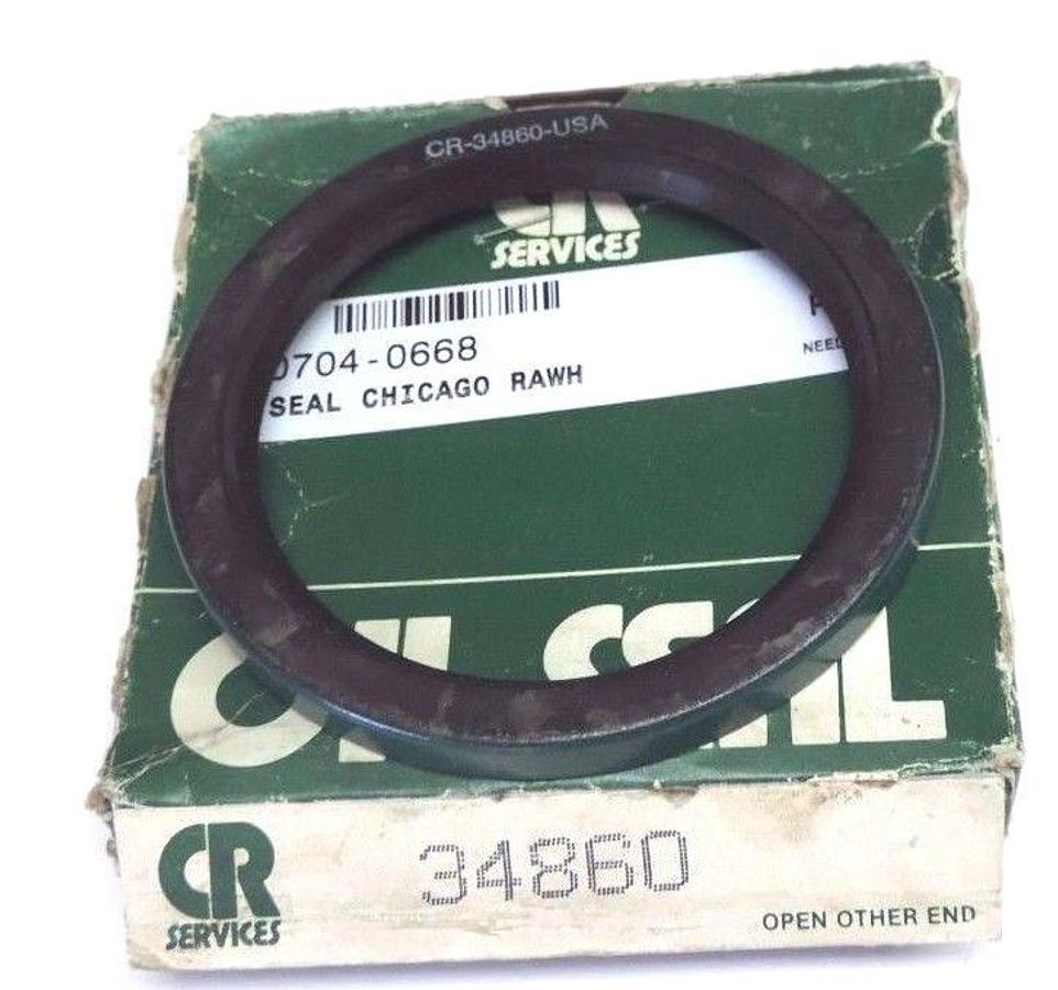 Used NIB CHICAGO RAWHIDE 34860 OIL SEAL 3.5X4.376X0.375IN