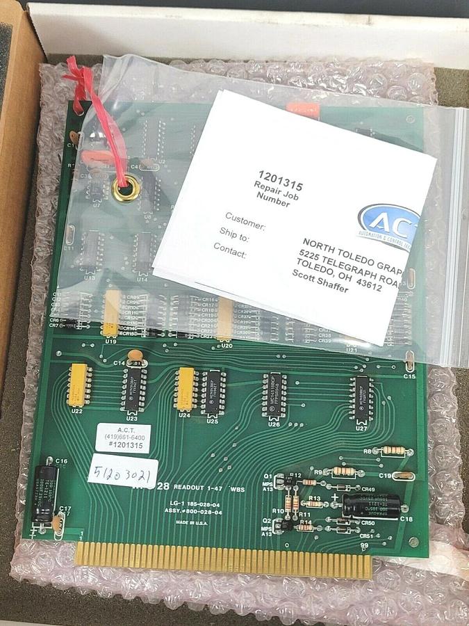 Refurbished REPAIRED EEI 800-028-04 PCB ASSY MASTER DIGITAL READOUT BOARD 80002804