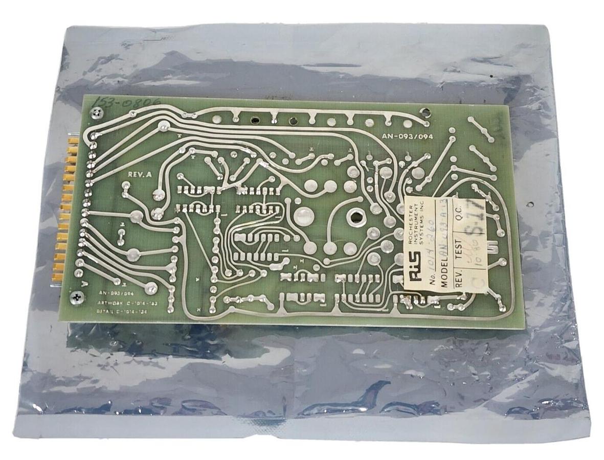 Used ROCHESTER INSTRUMENT SYSTEMS AN-093A-13 / AN093A13 REV. C CIRCUIT 1014-260BOARD