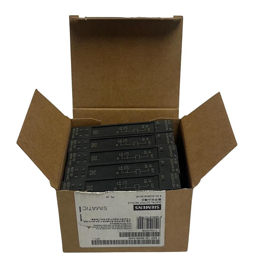 5 SIEMENS 6ES7 132-4BD00-0AB0 / 6ES71324BD000AB0 SIMATIC OUTPUT MODULES 24V NSMP