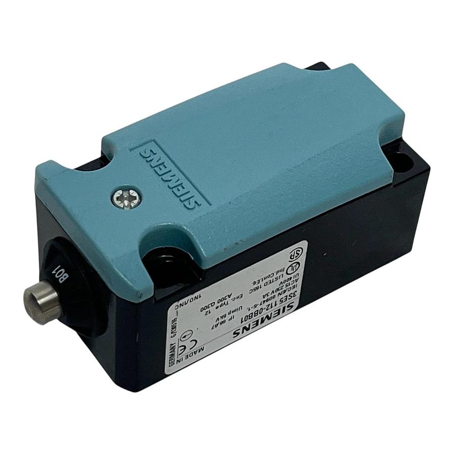 Siemens 3SE5112-0BB01 SIRIUS Position Limit Switch Metal 1NO/1NC