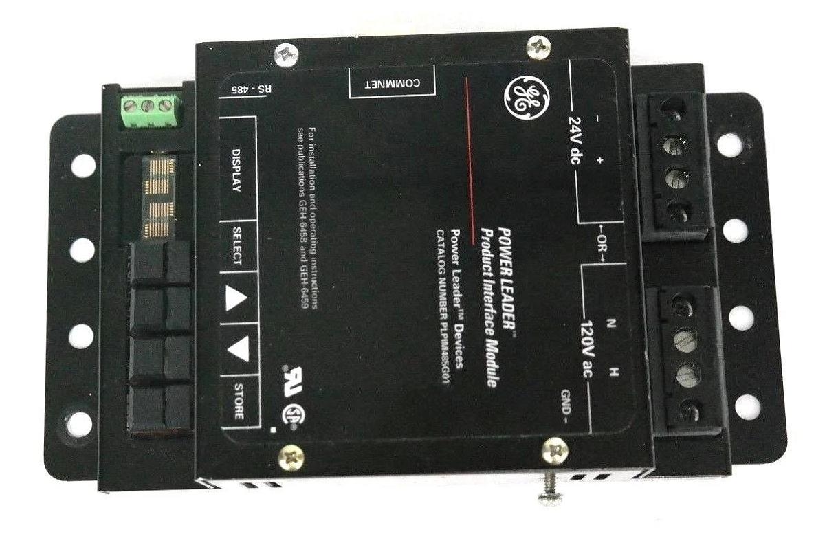 Used GENERAL ELECTRIC PLPIM485G01 POWER LEADER PLC PRODUCT INTERFACE MODULE