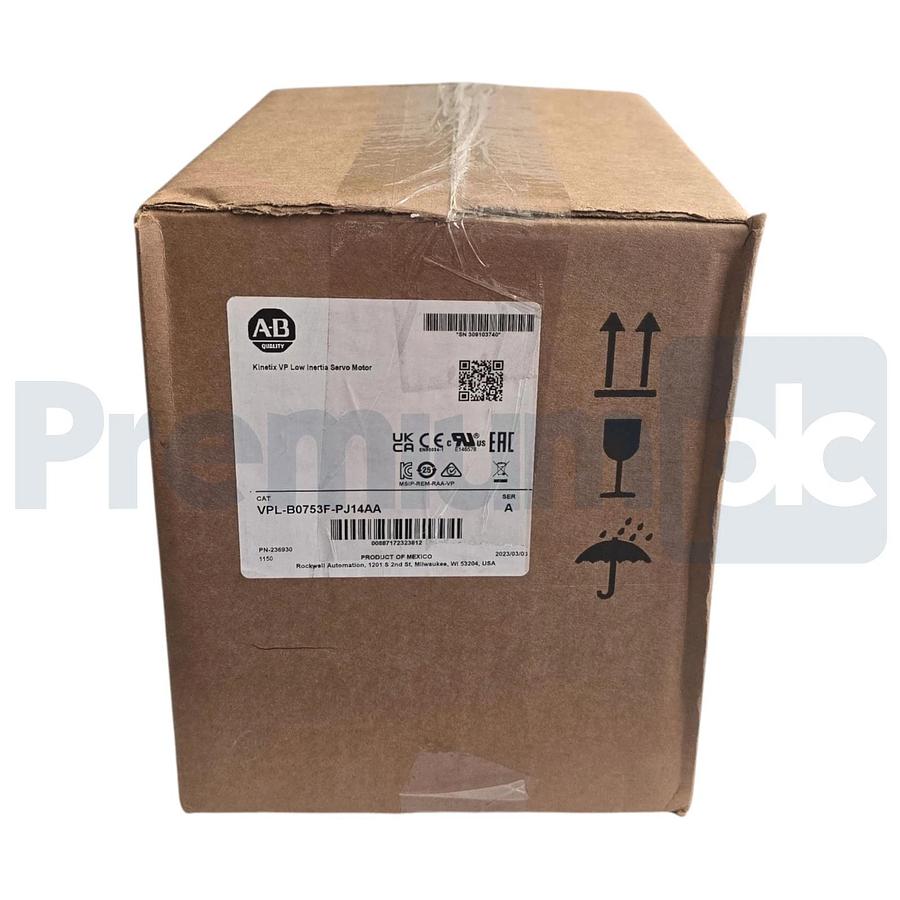 Opened Allen Bradley VPL-B0753F-PJ14AA /A Kinetix VP Servo Motor w/ 24V Brake