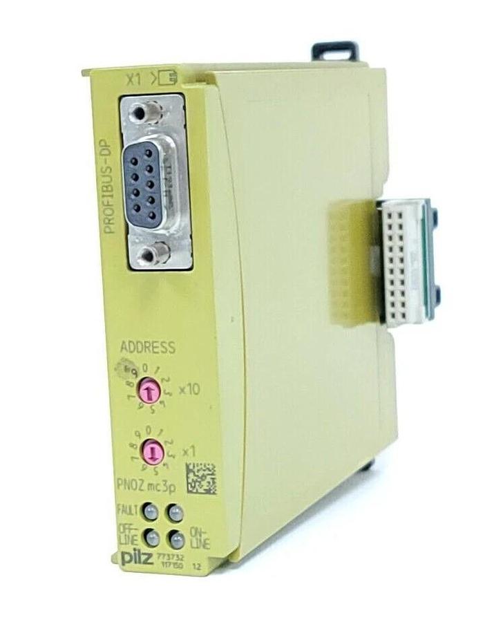 Used PILZ PNOZ mc3p PROFIBUS SLAVE MODULE 773732 PNOZMC3P