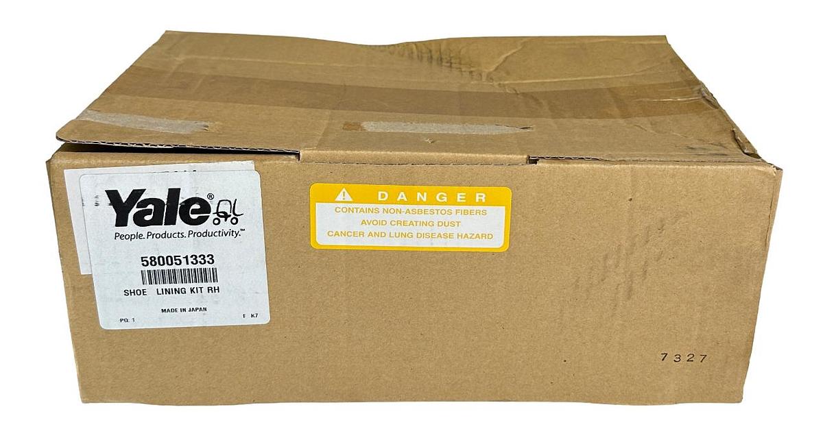 Used NEW YALE 580051333 / YT580051333 OEM SHOE AND LINING KIT RH FOR FORKLIFT