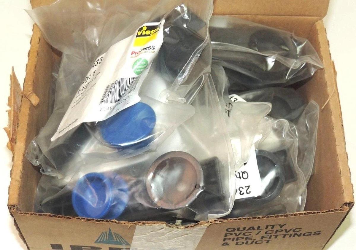Used LOT OF 10 NIB VIEGA 23433 PROPRESS 1-1/2" X 2" PLASTIC REPLACEMENT HANDLE
