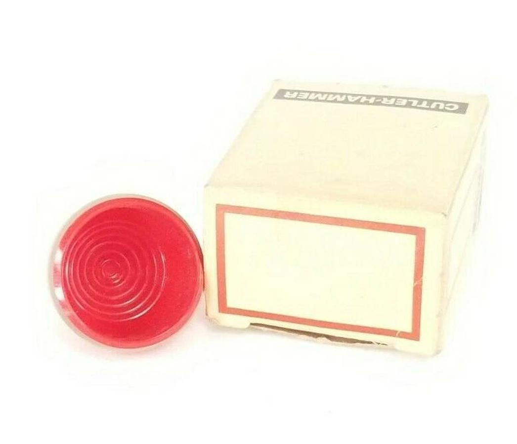 Used NIB EATON CUTLER-HAMMER 10250TC1 RED PLASTIC LENS