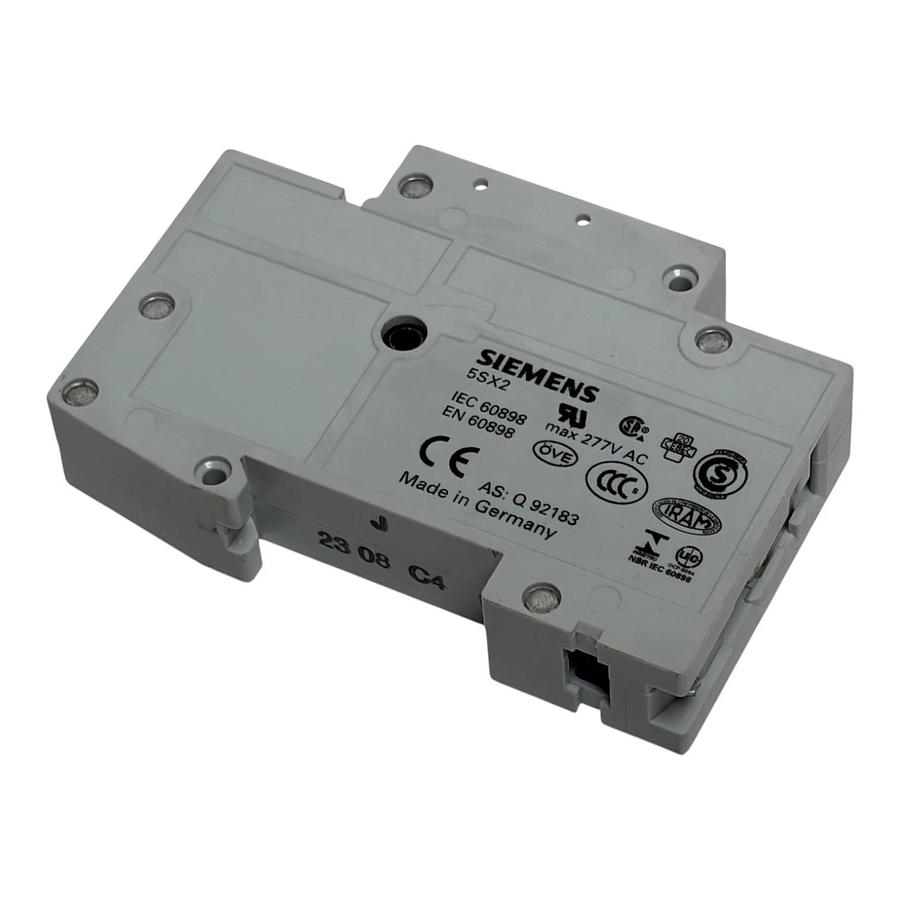 Lot of 4 Siemens 5SX21 C4 Miniature DIN Rail Circuit Breaker 4A 1-Pole