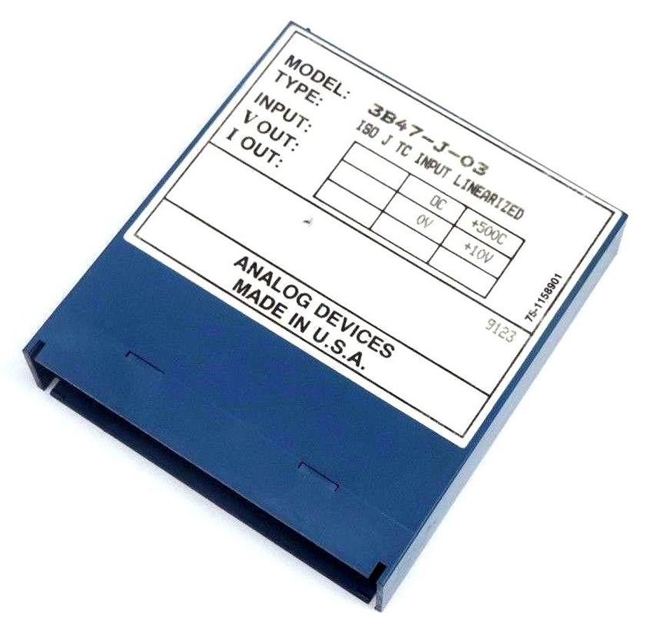 Used ANALOG DEVICES 3B47-J-03 ISOLATED LINEARIZED TC INPUT MODULE 3B47J03