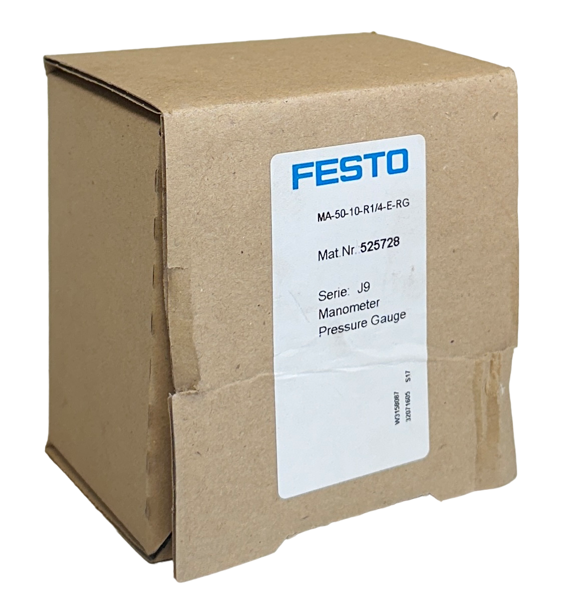 Used NEW FESTO MA-50-10-R1/4-E-RG / 525728 SERIES J9 PRESSURE GAUGE MANOMETER NSMP