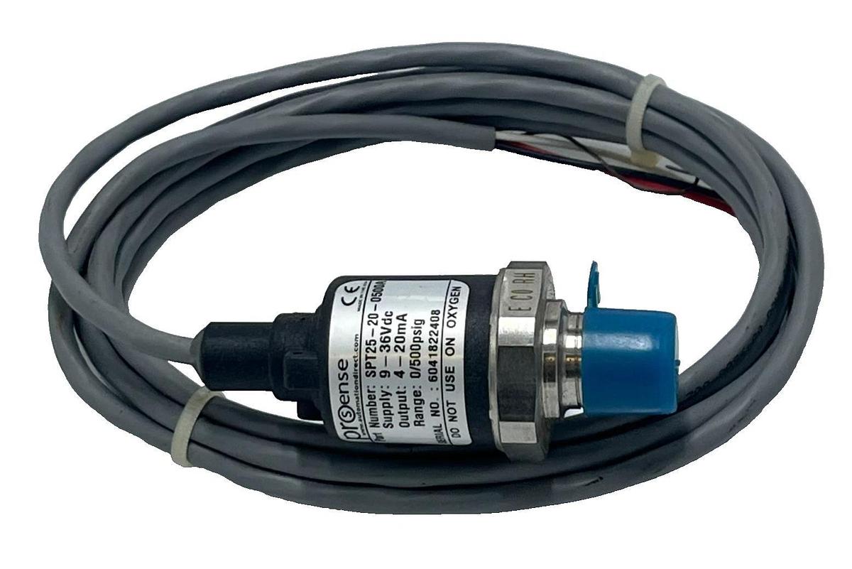 PROSENSE SPT25-20-0500A Pressure Transmitter 0-500 PSIA 4-20mA 1/4" NPT M12