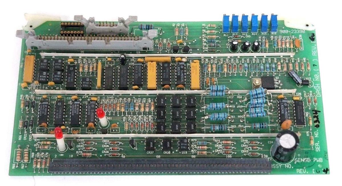 Used SENSE PWB 900-23390 BOARD REV. G4, DASH NO. 7, 910-23389, REV. C