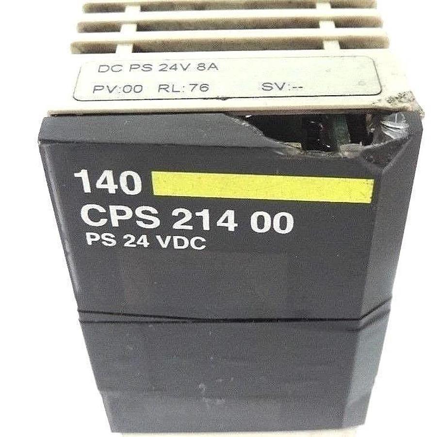 Used SCHNEIDER AUTOMATION 140CPS21400 DC POWER SUPPLY 24V, 8A, 140-CPS-214-00