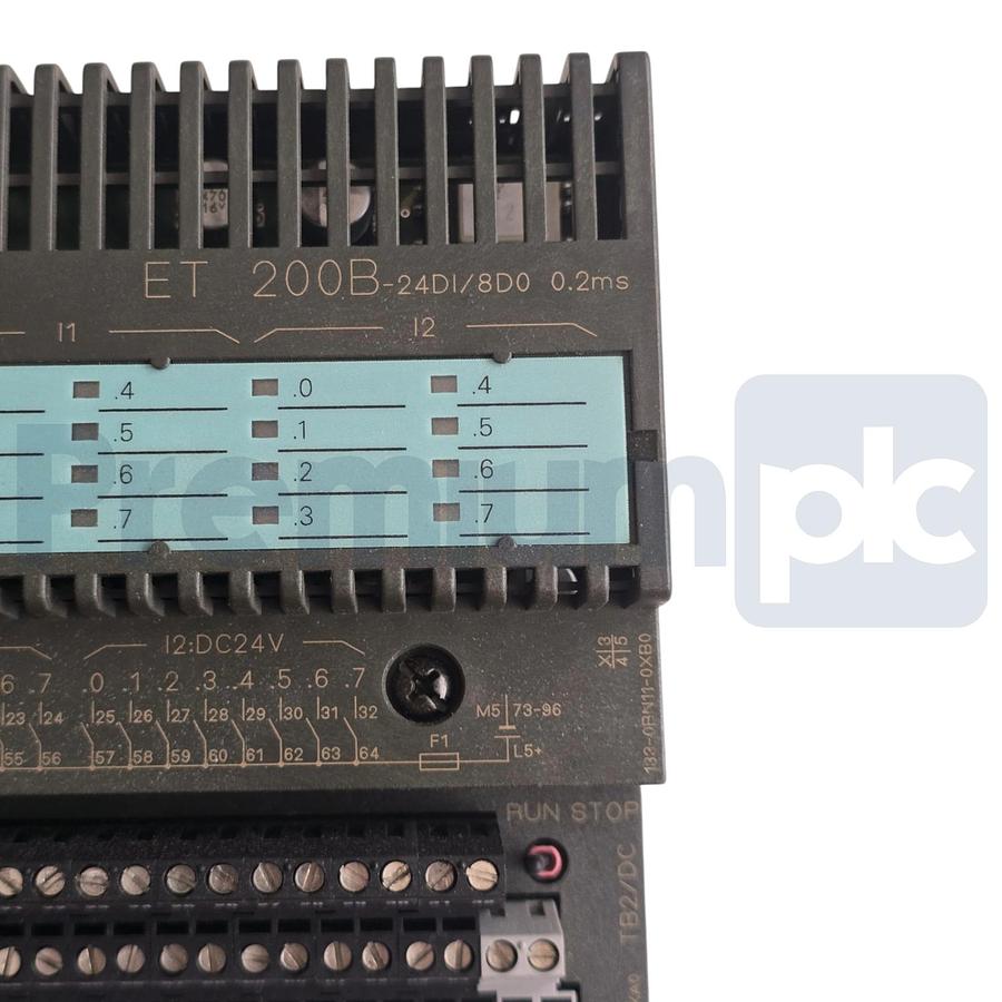 Used Siemens 6ES7133-0BN11-0XB0 ET 200B SIMATIC DP Module w/6ES7193-0CB10-0XA0 NUPI