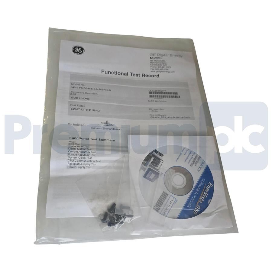Used GE MULTILIN 345 TRANSFORMER PROTECTION RELAY 345-E-P5-G5-H-E-S-N-N-SN-D-N (read)