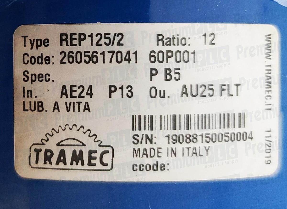 Used NEW TRAMEC REP125/2 PRECISION PLANETARY GEARBOX SERIES REP RATIO:12 2605617041