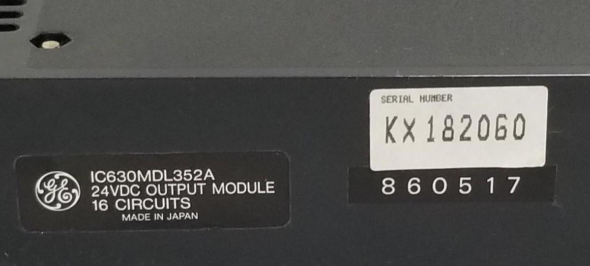 Used NIB GENERAL ELECTRIC IC630MDL352A OUTPUT MODULE 24VDC IC630MDL352