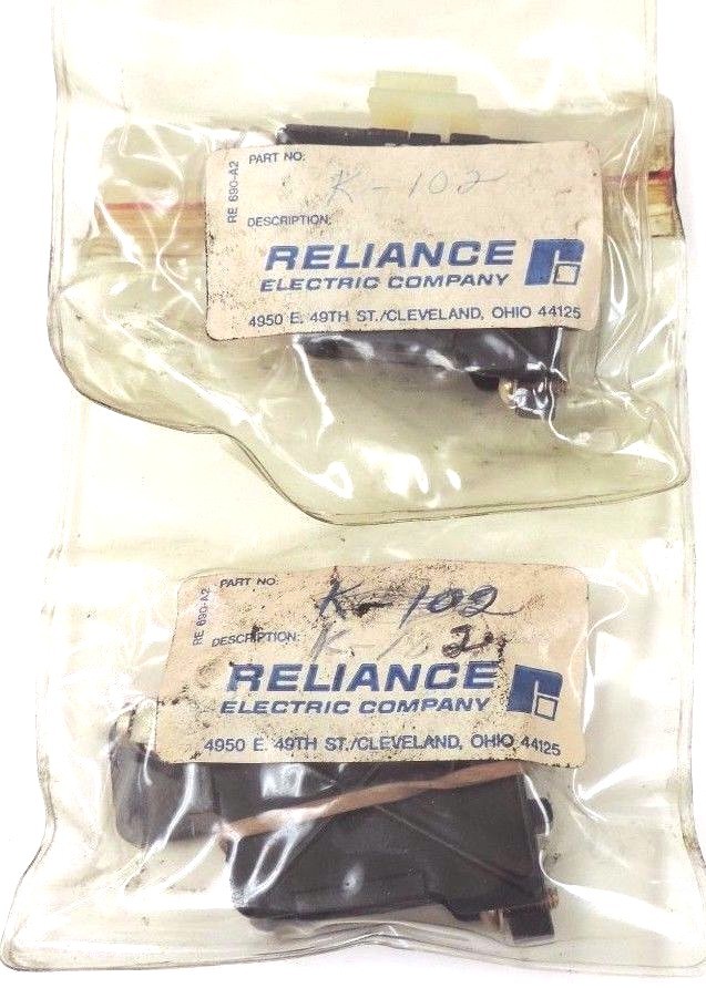 LOT OF 2 NEW RELIANCE ELECTRIC 76624-X CONTACT ASSEMBLIES K-102