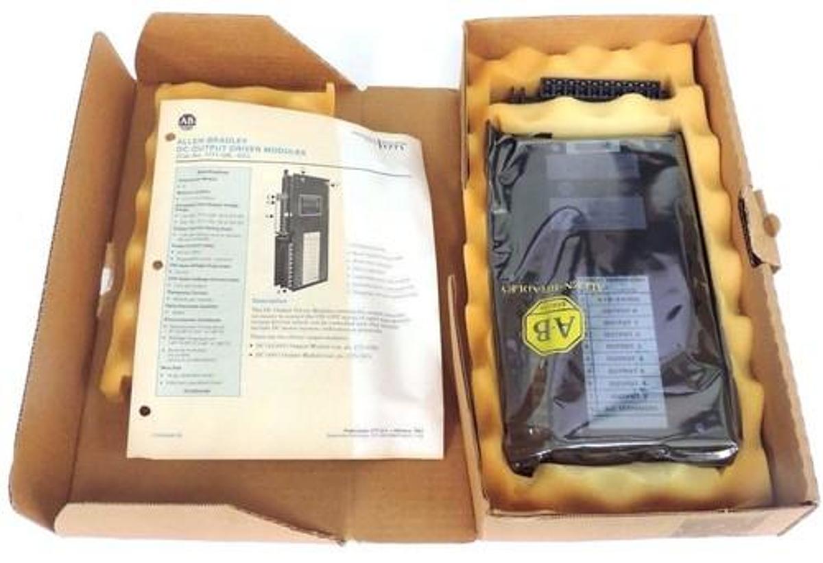 Used NIB ALLEN BRADLEY 1771-OB DC OUTPUT MODULE SER B 12-24V W/ WIRING HARNESS 1771OB