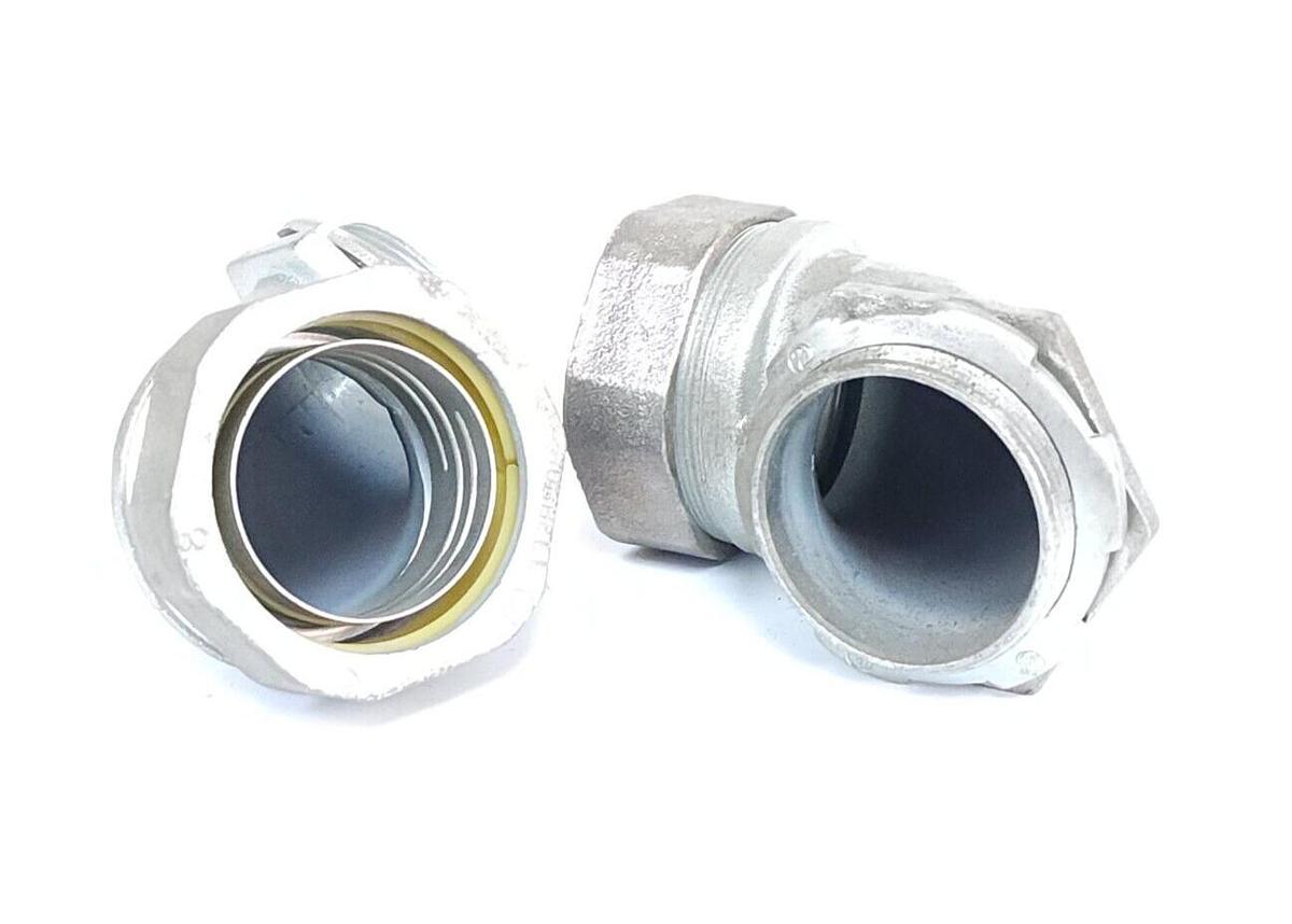 Used LOT OF 2 NEW HUBBELL H2009 LIQUID-TIGHT CONNECTORS OR LEXIBLE CONDUIT 2'' NPT