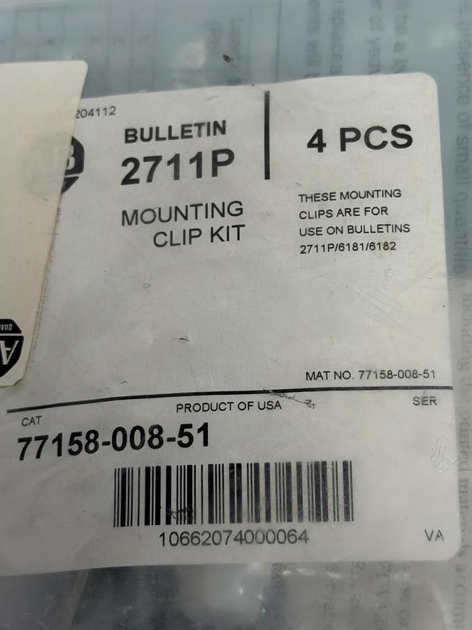 NEW ALLEN BRADLEY 77158-008-51 MOUNTING CLIP KIT 7715800851