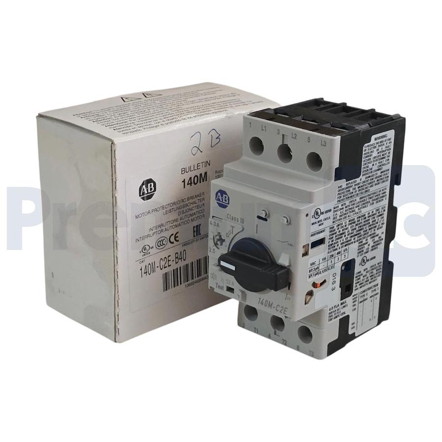 Used Allen Bradley 140M-C2E-B40 /D Motor Protector Circuit Breaker 2.5-4A 3-Pole NEW