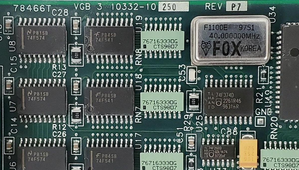 Used ADEPT TECHNOLOGY 10332-10250 REV. P7 VGB CONTROL BOARD 78466T-VGB-3 20332-10250