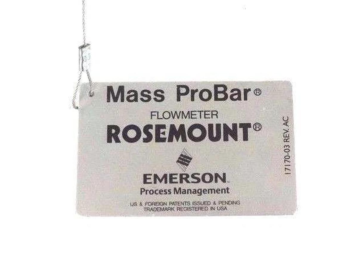 Used ROSEMOUNT MBR25S MASS PROBAR TRANSMITTER W/ MODEL 79 CONNECTION HEAD
