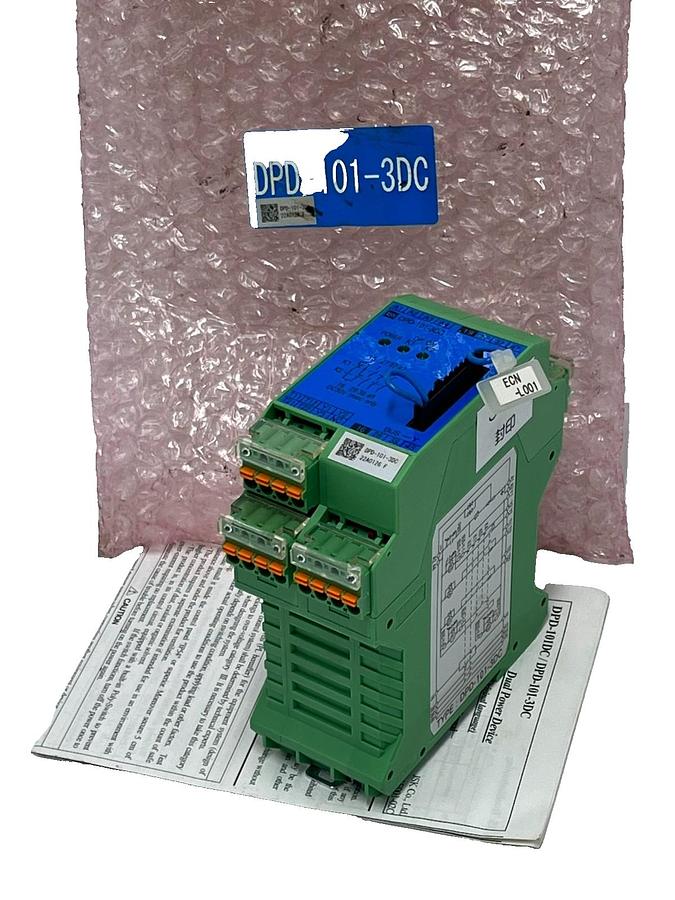 Used JSK DPD-101-3DC Dual Power Device Safety Relay Unit 24VDC Abnormal Stop Module