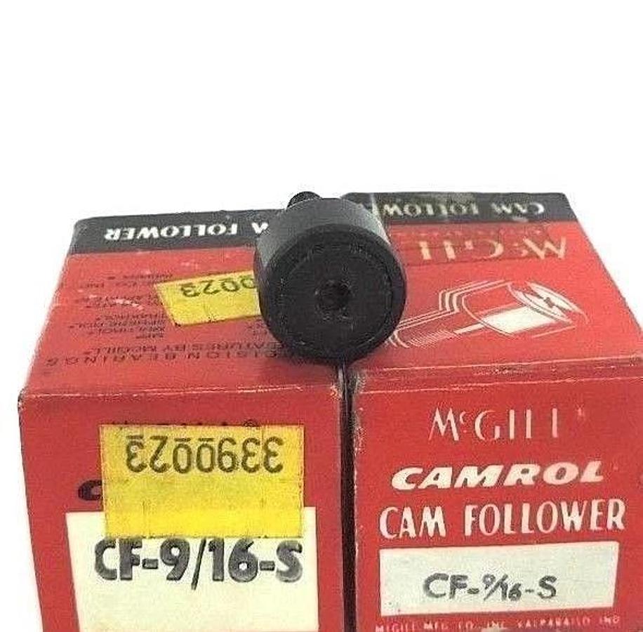 Used LOT OF 2 NEW MCGILL CF-9/16-S CAMROL CAM FOLLOWER