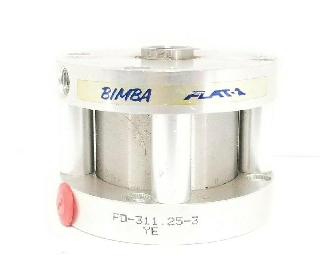 Used NEW BIMBA FO-311.25-3 YE FLAT-1 PNEUMATIC CYLINDER 2'' IN. BORE 1-1/2'' IN. STR.