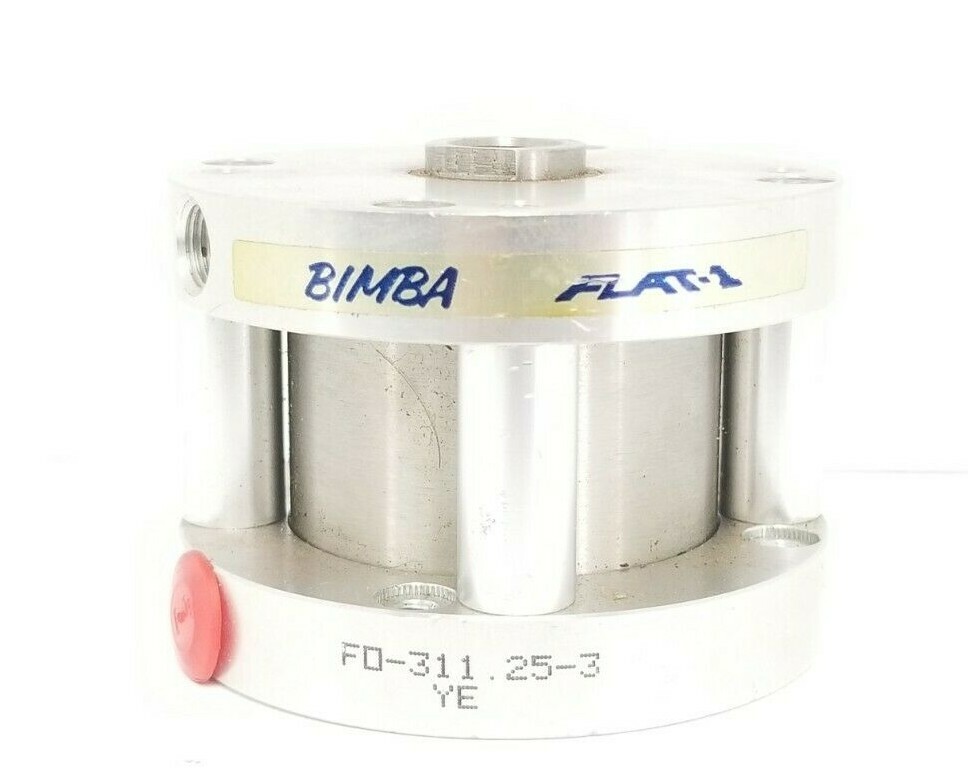 Used NEW BIMBA FO-311.25-3 YE FLAT-1 PNEUMATIC CYLINDER 2'' IN. BORE 1-1/2'' IN. STR.