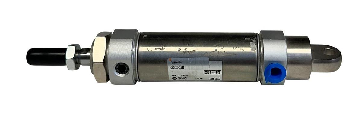 Used SMC CM2C32-25SZ / CM2C3225SZ PNEUMATIC CYLINDER CM2-Z ROUND BODY 32mm BORE NSNP