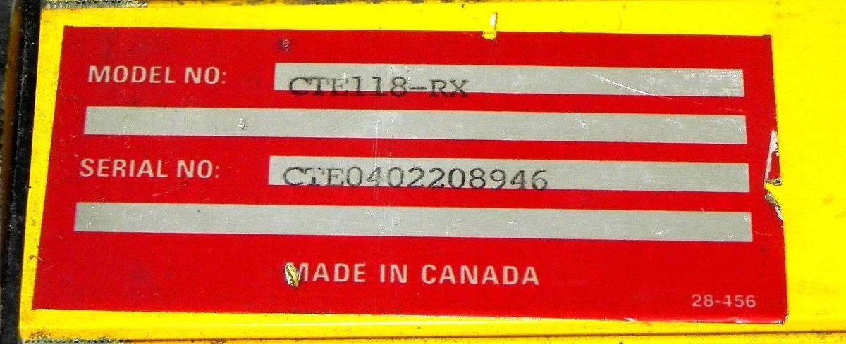 Used ISB MERLIN CTE118-RX LIGHT CURTAIN CTE118RX