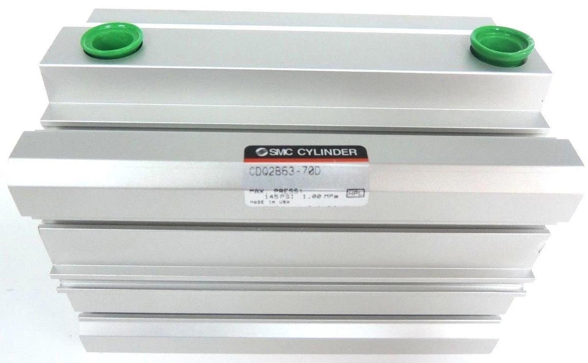 NEW SMC CDQ2B63-70D CYLINDER DOUBLE ACTING 63MM BORE 70MM STROKE 145PSI 1.00MPa