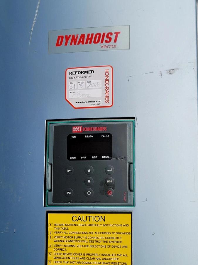 Used KONECRANES DYNAHOIST VECTOR DAV0750NFL1N1N1 INVERTER DAV SERIES 75/90kW
