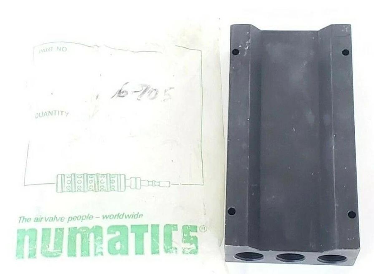 NEW NUMATICS 106-705 MANIFOLD 3/8INCH NPTF 3 STA L SERIES 106705