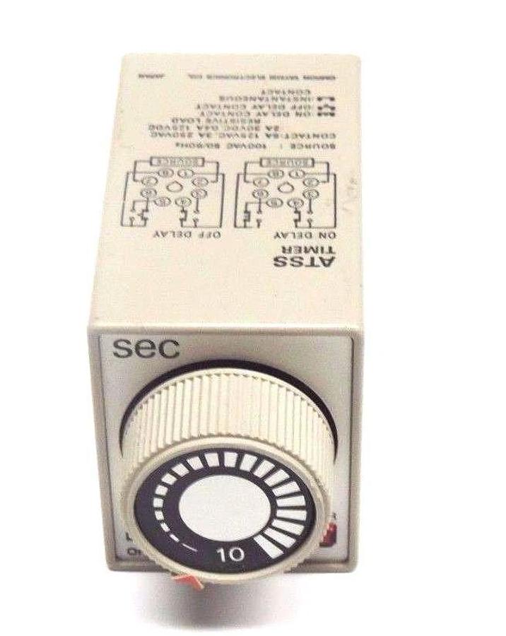 Used OMRON ATSS TIMER 100VAC, 50/60HZ, 0-10 SEC.