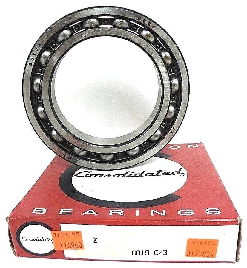 Used NIB CONSOLIDATED BEARING 6019 C/3 DEEP GROVE BALL BEARING 6019C3