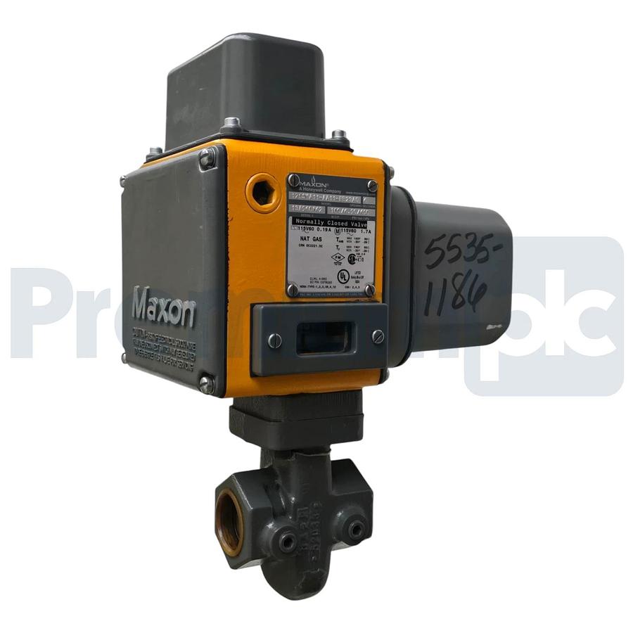 Maxon 125SMA11-AA11-BB23A0 1.25" NPT N/C Gas Safety Shut-Off Valve 115V/60Hz NEW