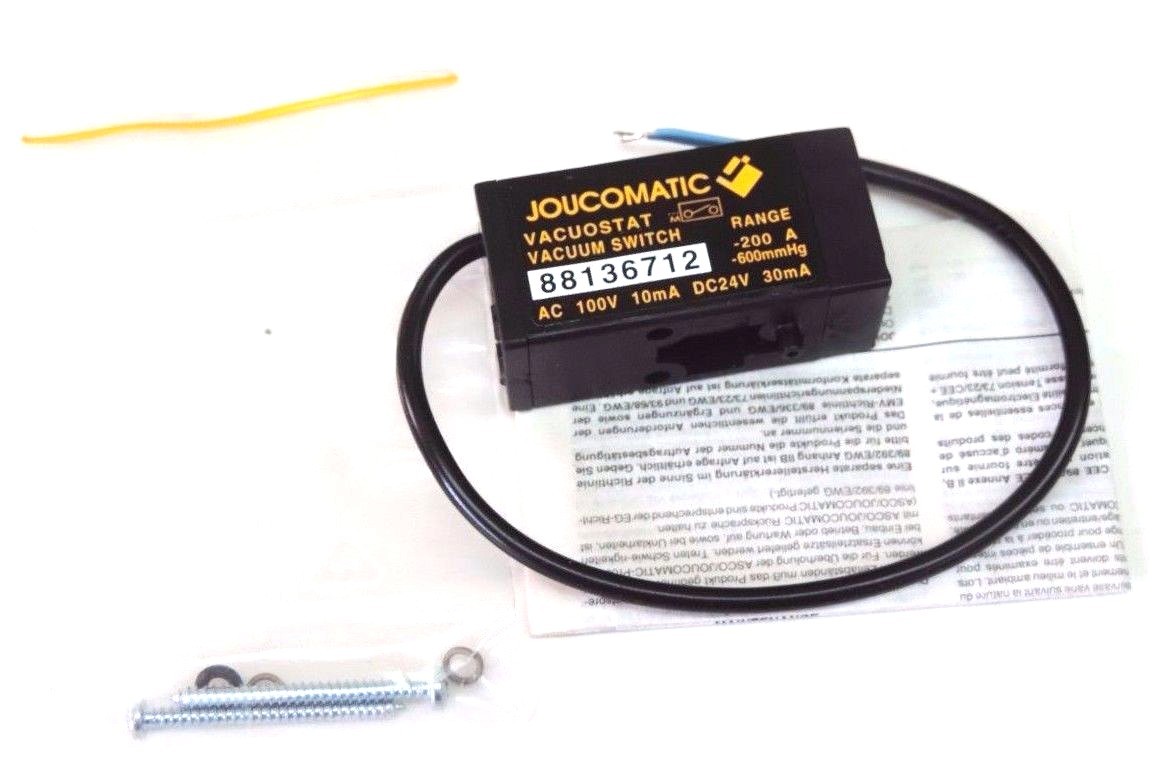 Used NEW JOUCOMATIC 88136712 VACUUM SWITCH AC 100V, 10mA, DC24V, 30mA