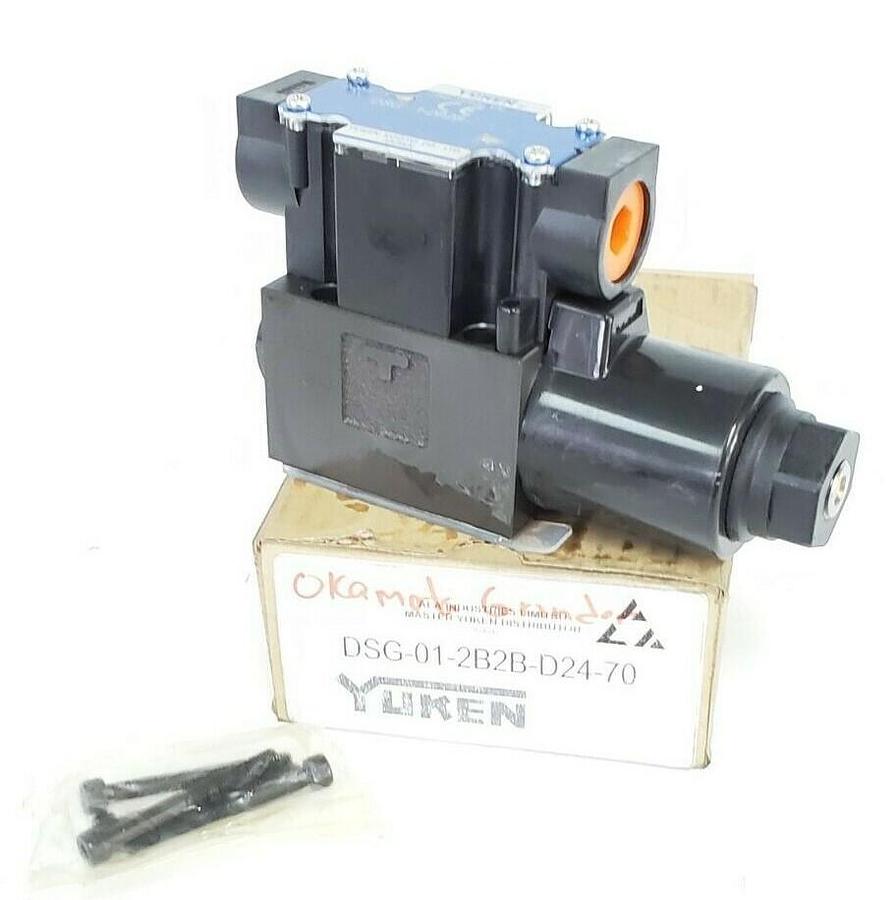 NIB YUKEN DSG-01-2B3B-D24-70 DIRECTIONAL VALVE ELECTRICAL RELAY TYPE 5075PSI MAX