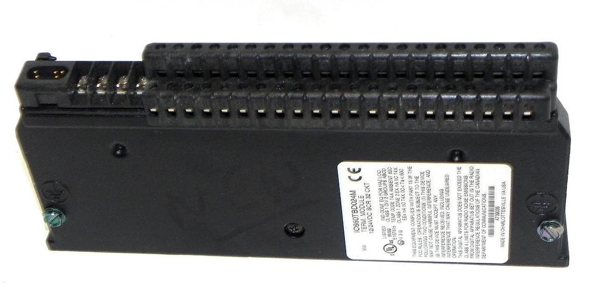 Used GE FANUC IC660TBD024M TERM. MODULE 12/24VDC SCR 32 CKT