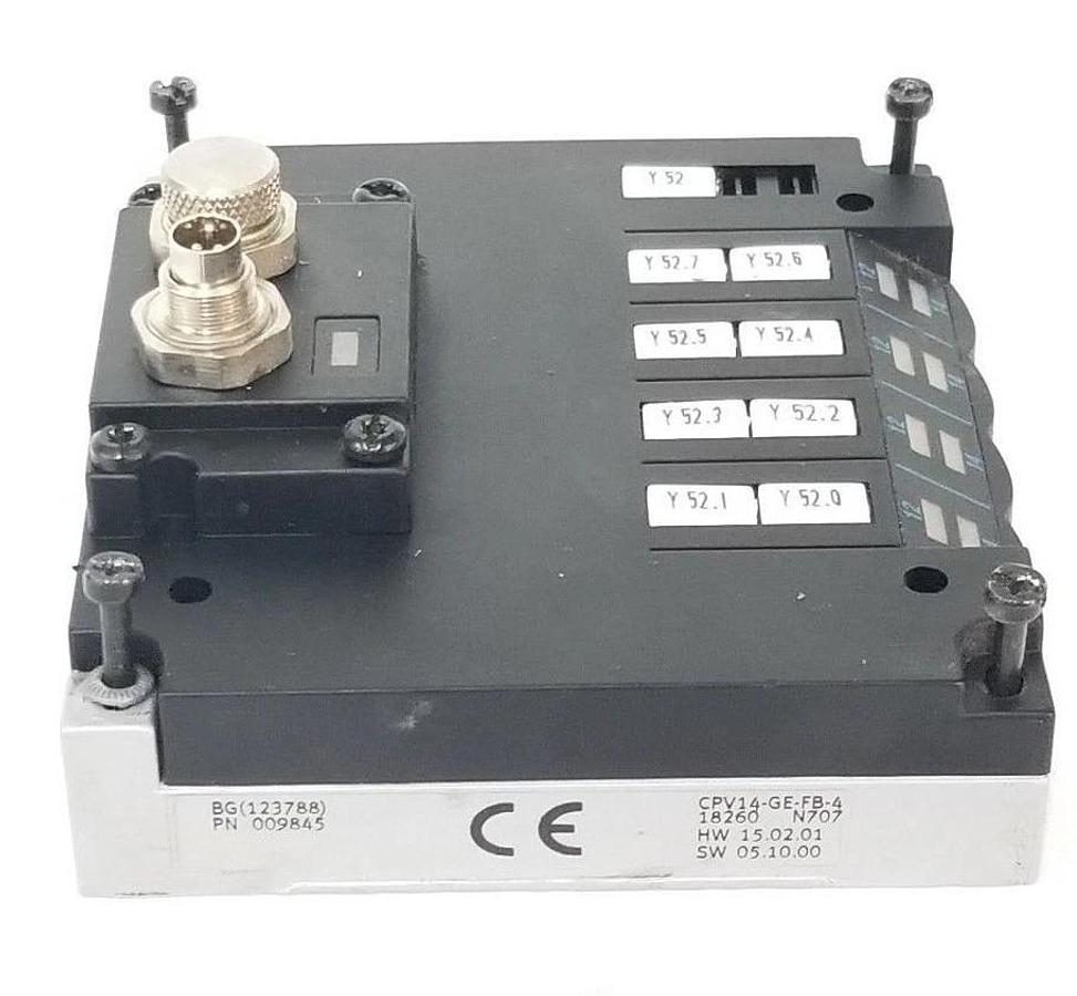 Used FESTO ELECTRIC CPV14-GE-FB-4 MANIFOLD INTERFACE 18260 , 009845 , N707